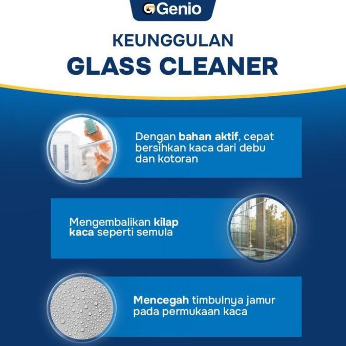 Happy- Paket Bundling Genio Kitchen Cleaner & Genio Glass Cleaner
