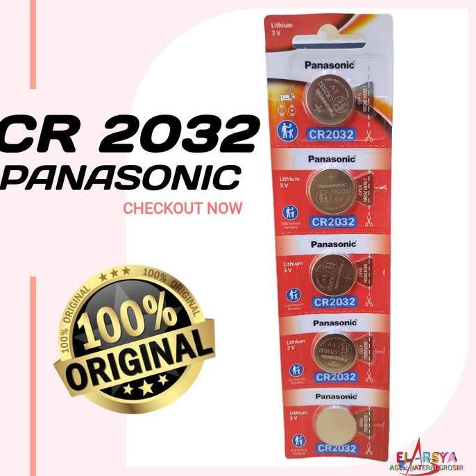 Baterai CR2032 Panasonic Original Lithium 3 VOLT BATERAI CR2032 PANASONIC