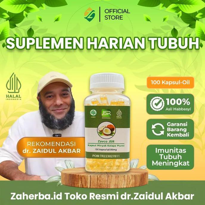 Original - Vco Jsr Dr Zaidul Akbar 100 Kapsul - Virgin Coconut Oil
