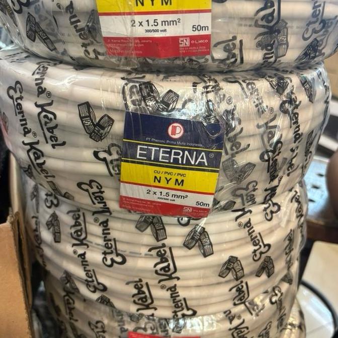 Whyyuo- Kabel Eterna 2X1.5Mm / Eterna 2 X 1.5 Mm (1 Roll50Meter) Nym 2X1,5Mm Eterna