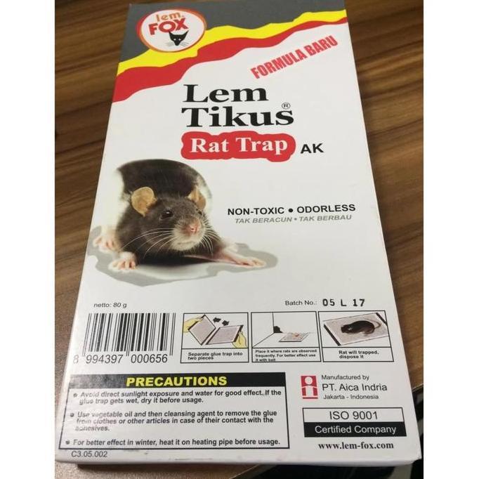 Happy- Lem Tikus Fox Model Buku 80 Gr Papan Kardus Setara Cap Gajah