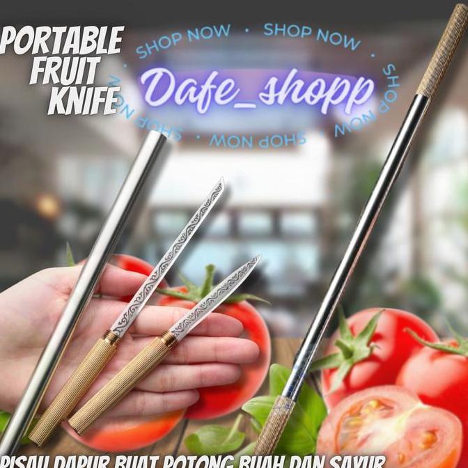 NEW DAFE - Pisau dapur buah Kombinasi Desain Terinspirasi dari Tongkat Ajaib"JinGuBang" Kitchenware