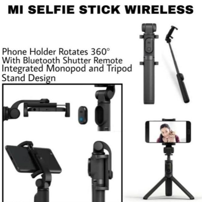 Xiaomi Tongsis Selfie Stick Tongsis Wireless Minipod Tripod Tomsis