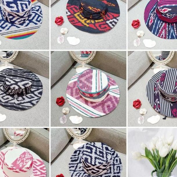 Topi Pantai Tenun Koboi Lombok Best Seller