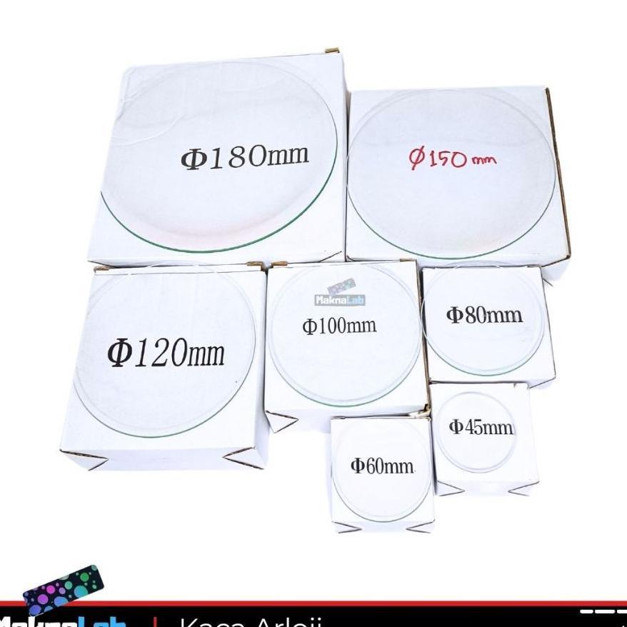 Rrc Kaca Arloji Laboratorium [Box] L Watch Glass Gelas Arloji Lab Cawan Arloji Kaca Per Box