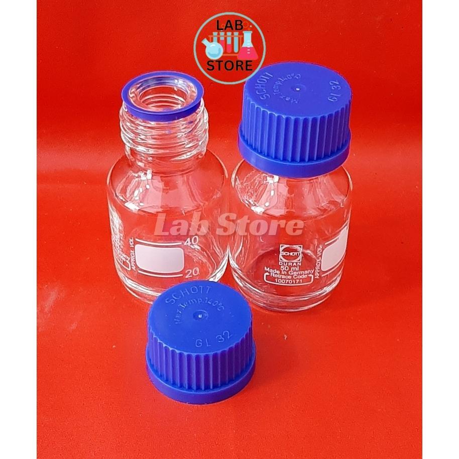 Botol Laboratory 50Ml / Botol Laboratorium 50Ml / Botol Sampel 50Ml Schott Duran