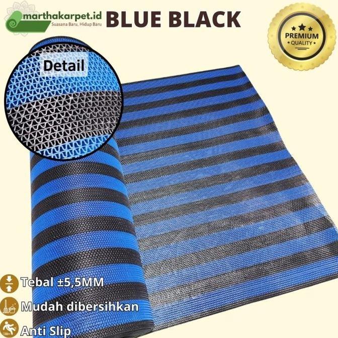 Karpet PVC Kamar Mandi 100cm x 120cm, S Mat, keset kamar mandi, Karpet Jaring Tebal (LEBAR 1,2m) WAR