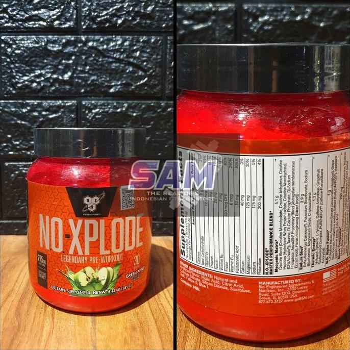 Suplemen Fitness Bsn No Xplode 30 Serving Scoop Pre Workout Noxplode