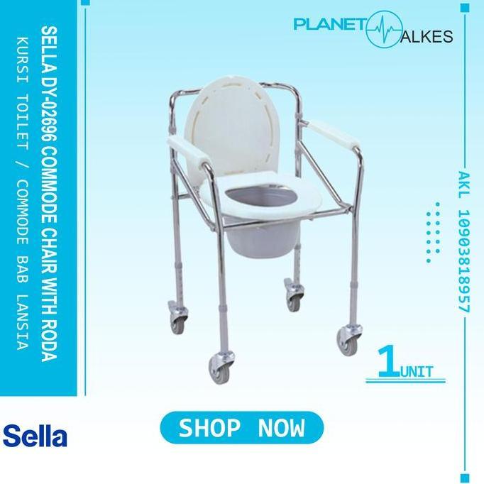 COMMODE CHAIR SELLA  RODA - KURSI TOILET - KURSI BAB SELLA commode Chair / Kursi BAB