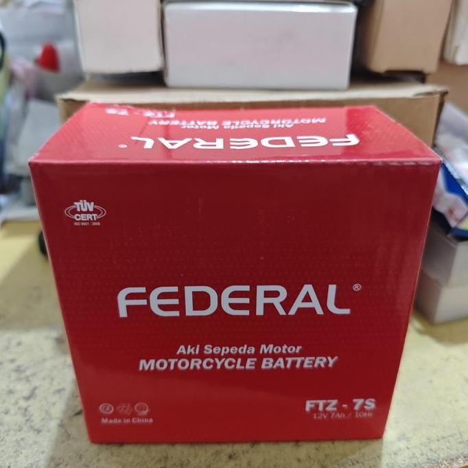 Aki Baterai Kering Nano Gel Federal Gtz7S/Ftz7S 6Ah Satria Fu Vario