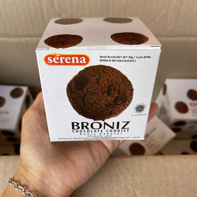 agen distributor makanan ringan snack biskuit broniz serena box chocolate cookies murah
