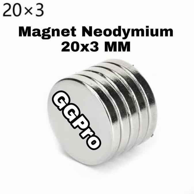 Handx- Magnet Neodymium 20X3 Mm Grade N45 Super Kuat Rarely Magnet