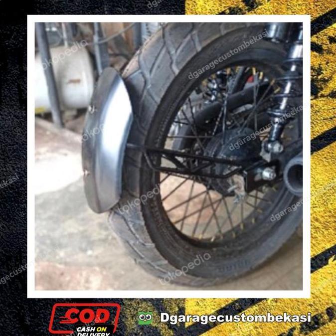 MUDGUARD SPAKBOR BELAKANG PNP KAWASAKI W175 mud guard custom