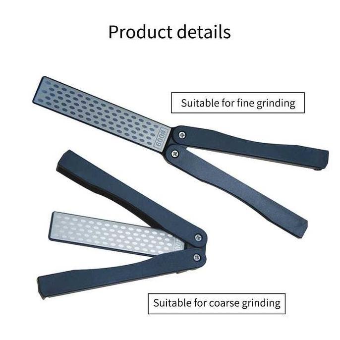 NEW Batu Pengasah Pisau Model Lipat DMD Diamond Knife Sharpener Non Slip Dapur
