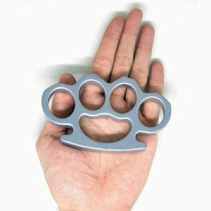 Knuckle Bernekel Tinju Besi Tumpul Abu Abu Tebal