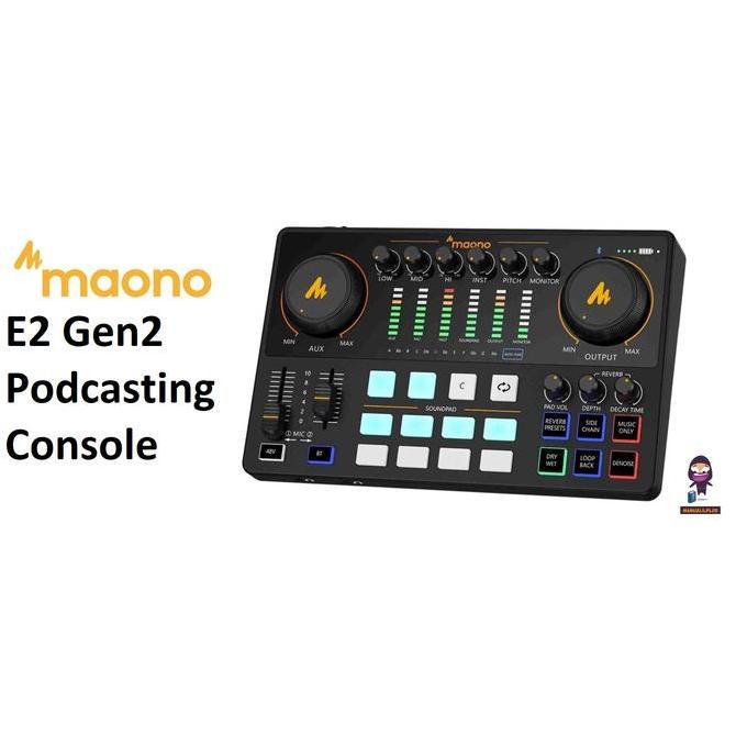 MAONO AME2 Gen II Maonocaster Live Streaming & Portable Podcast Console Soundcard AME2 Mark 2
