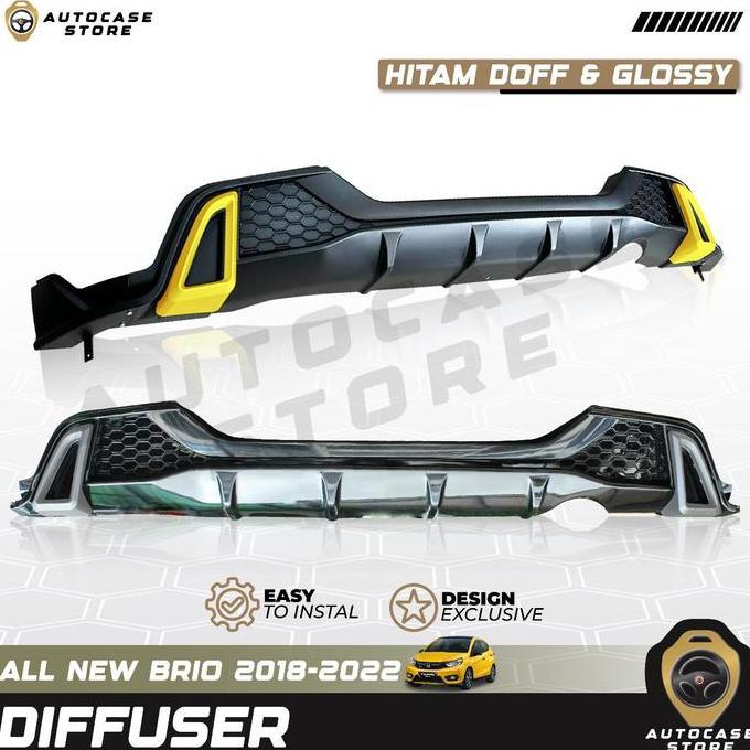 Promo Diffuser Urbanite All New Brio 20182024 Up Hitam Doff / Hitam Glossy Aksesoris Mobil Sporty