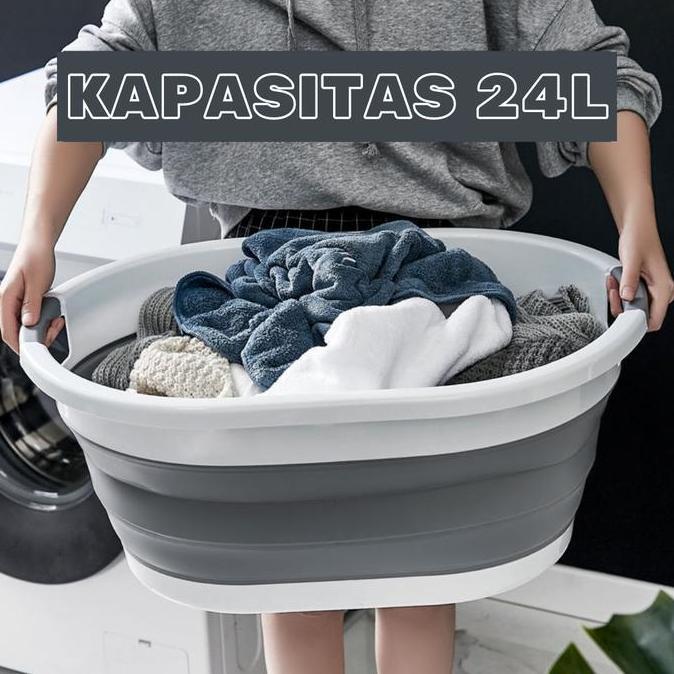 Baskom Ember Lipat Laundry Kotak Besar Portable Serbaguna GM