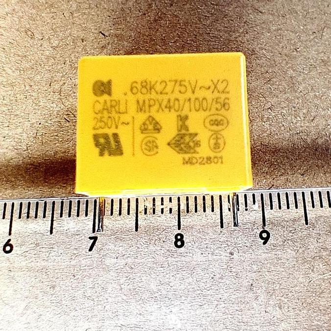 MKM MKT MKP 0.68UF 684 680N 275V PITCH 1.5CM CARLI ORIGINAL TKEDRO