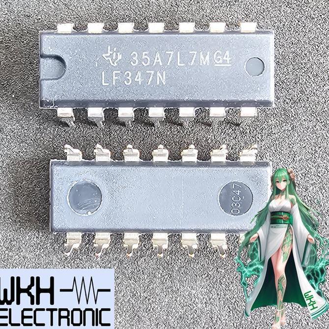ORIGINAL LF347N LF 347 N LF347 LF 347 WIDE BANDWIDTH QUAD JFET INPUT OPERATIONAL AMPLIFIERS CO27