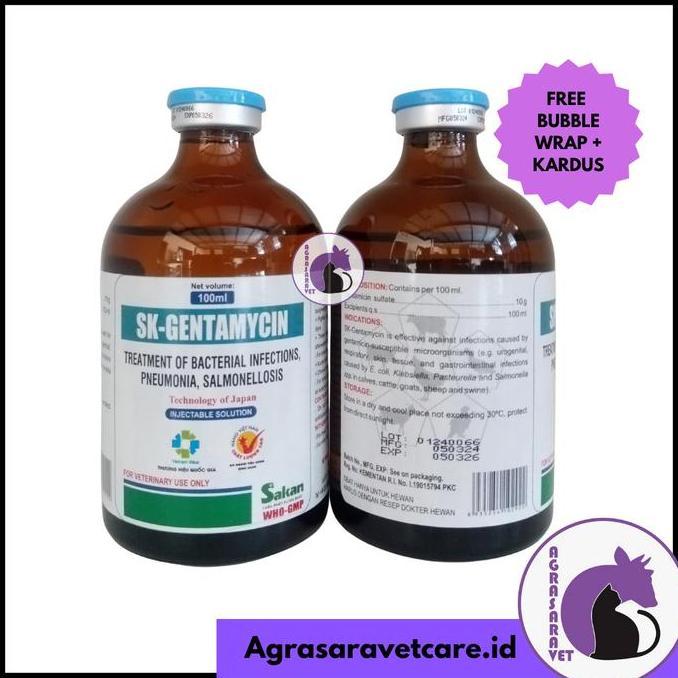 SAKAN SK GENTAMYCIN 100 ML - Obat Hewan