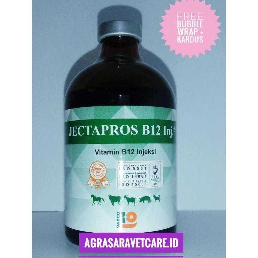 JECTAPROS B12 100 ml vadco - vitamin b12 hewan ternak SEPERTI JECTAVIT