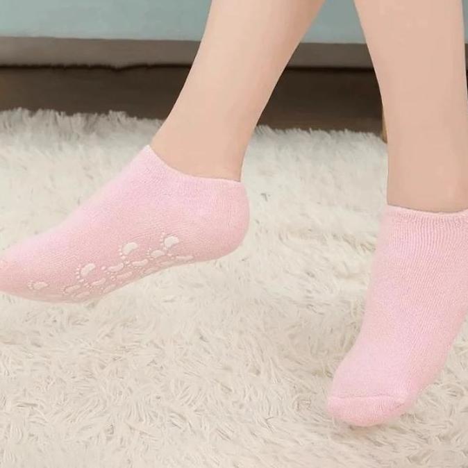 levelpedas5 - spa gel socks - kaos kaki gel spa pelembab kulit kaki kuku