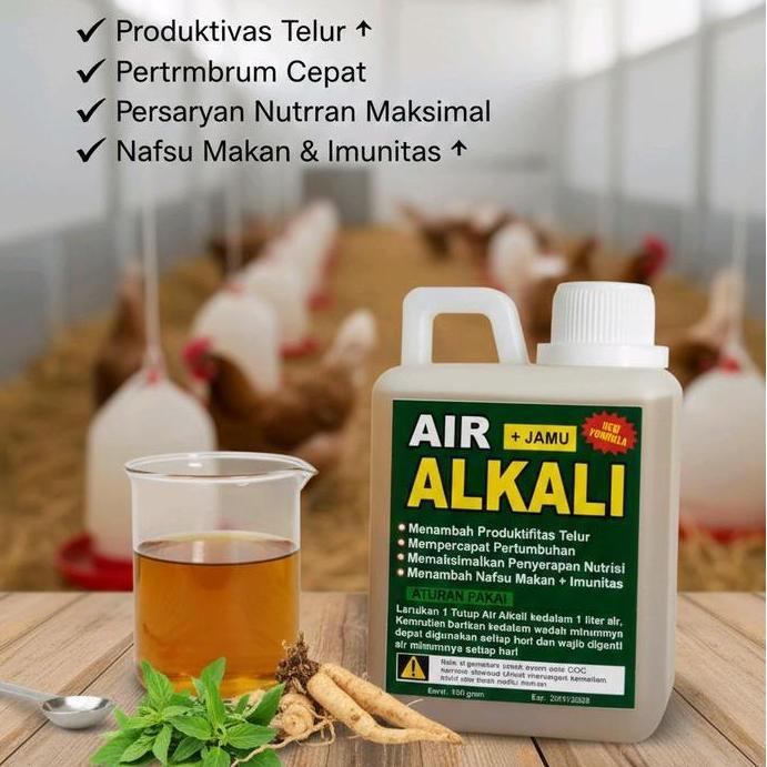 PAKET 8 PCS AIR ALKALI JAMU TERNAK SEHAT 500GRAM