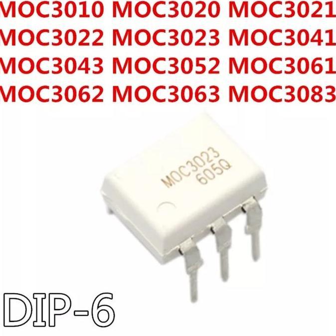 MOC3061 MOC3062 MOC3063 TRIAC OPTOCOUPLER ZERO 600V DIP SMD TKEDRO