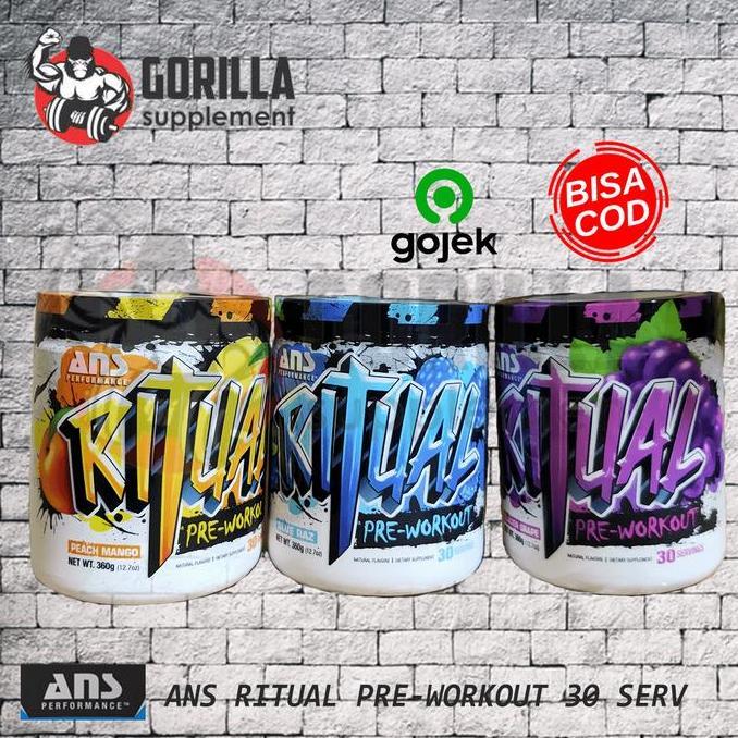 3DEBOZZSKA - ANS RITUAL 30 SERVING SERV PREWORKOUT PWO WIB