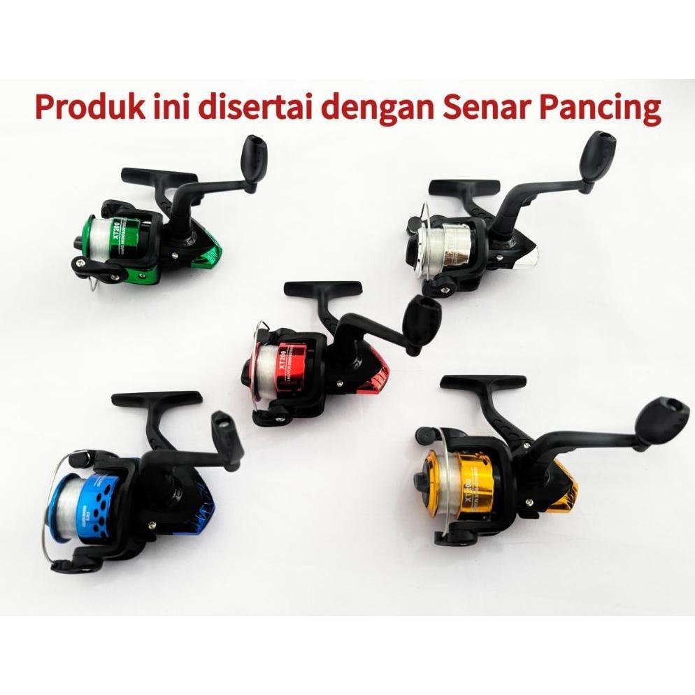 Reel Pancing Pemula Tipe SPINNING 200 Fishing Reel Free Senar Pancing Pada Spool Bahan Plastik