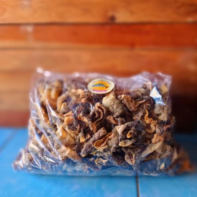 Kerupuk Kulit Ikan Salmon 1kg Kerupuk Kulit Salmon Matang Tanpa Minyak Original