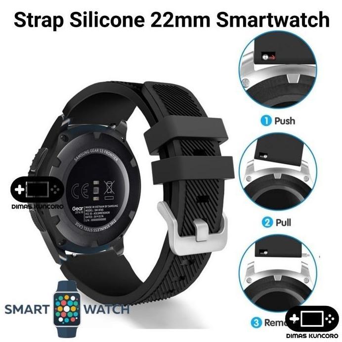 Strap Silicone 22mm Silikon tali jam silicon aolon watch gt22 gt5 gt6 gt 22 5 6 pro gts3 gts ultra 3