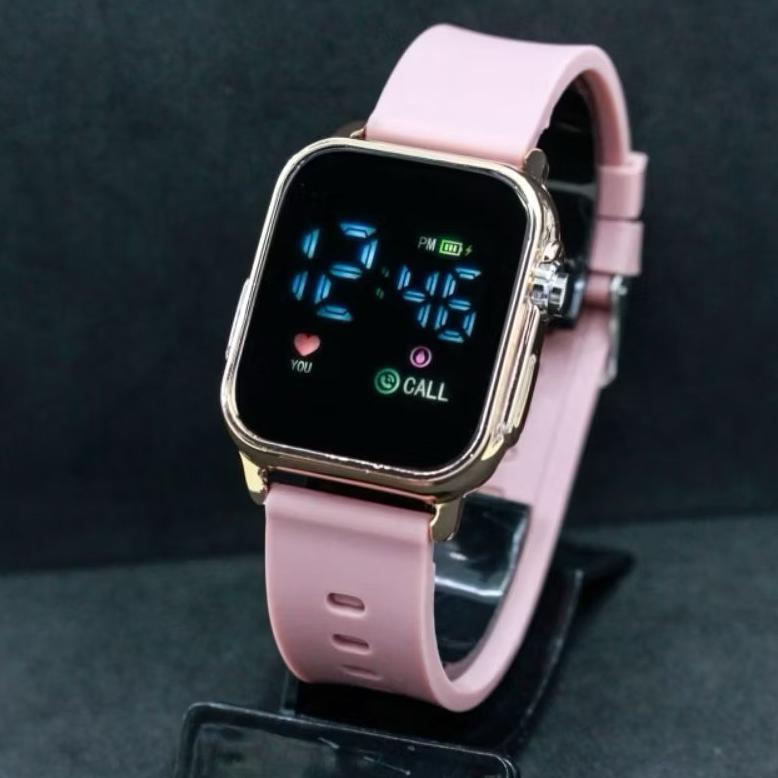 Garansi Jam Tangan Led Watch Original Jss-3642 Led Rabber