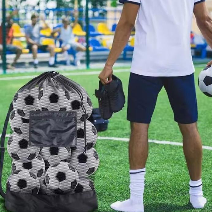 Tas Bola Jaring Besar ,Tas Serut Untuk Penyimpanan Tas Latihan Sepak Bola ,Basket ,Voli Dll