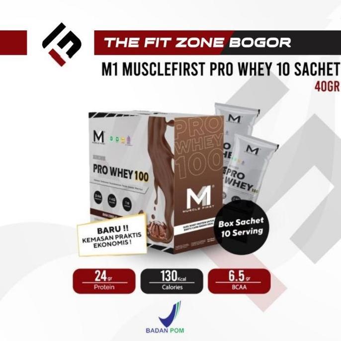 M1 Musclefirst Pro Whey 12 Sachet 1 Box Whey Protein
