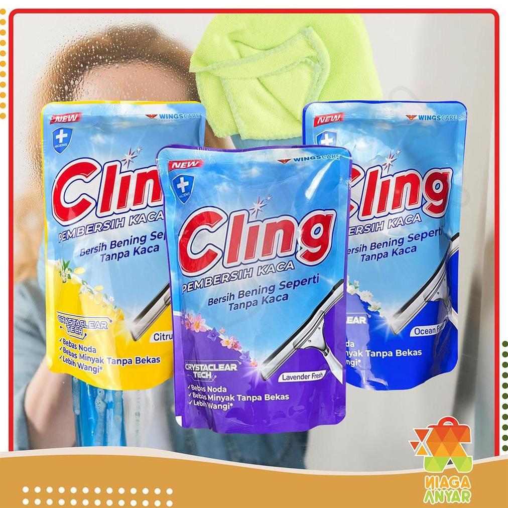 CLING Pembersih Kaca / Refill Cling Pembersih Kaca Pouch