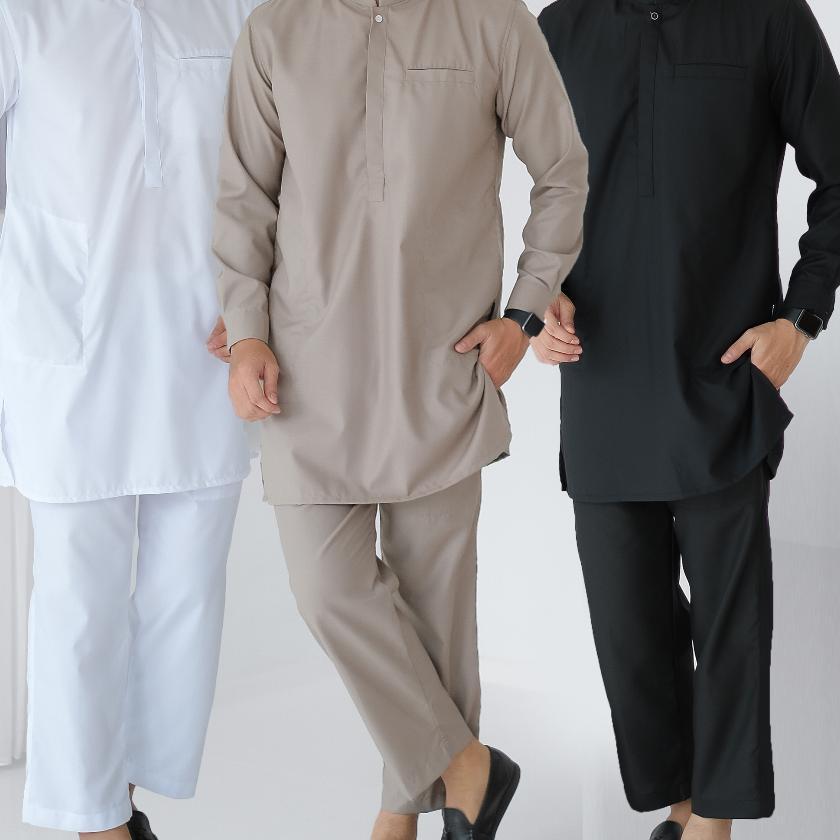 Oosman - Kurta Koko Setelan Pria Dewasa Pakistan Premium Lengan Panjang
