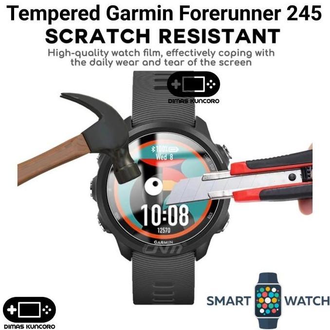 Tempered Garmin Forerunner 245 antigores glass screen protector fr 245 fr245 music