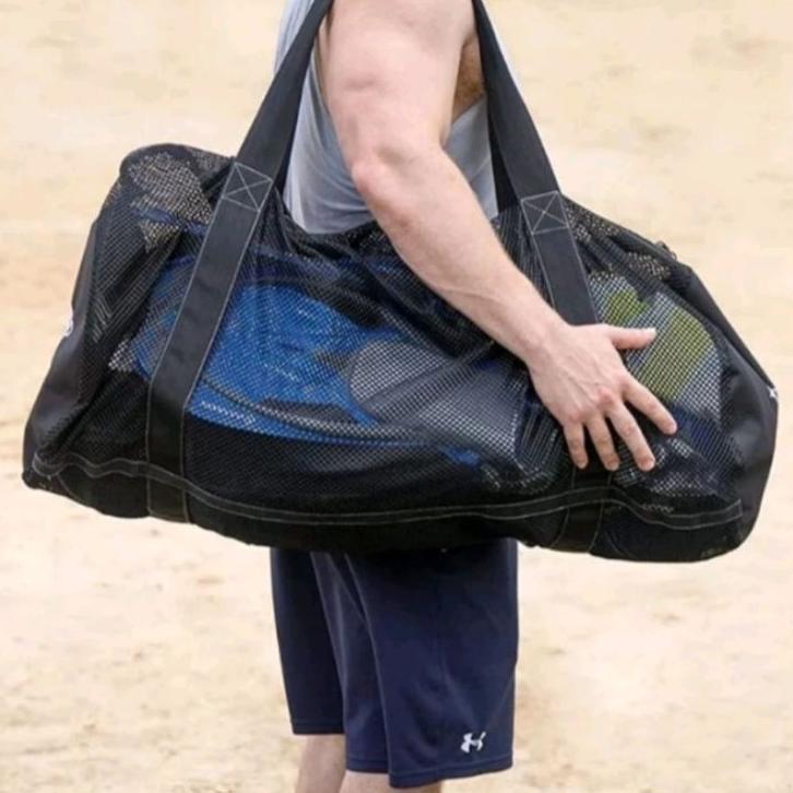 Tas Pantai Selam Scuba Jaring Polos Muatan Banyak