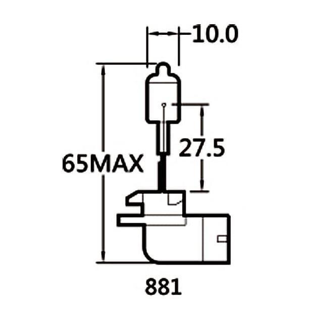 cvrootroz / Michiba 881 Halogen Xenon Bohlam Mobil H27 Soket Siku Diskon