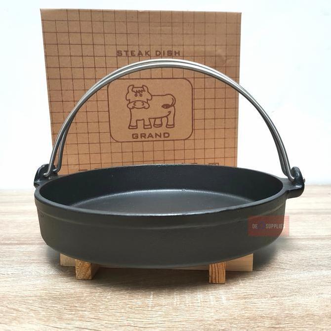 Sukiyaki Pan Hotplate Bulat + Tatakan | Kangkung Hotplate Cast Iron [SK-25]