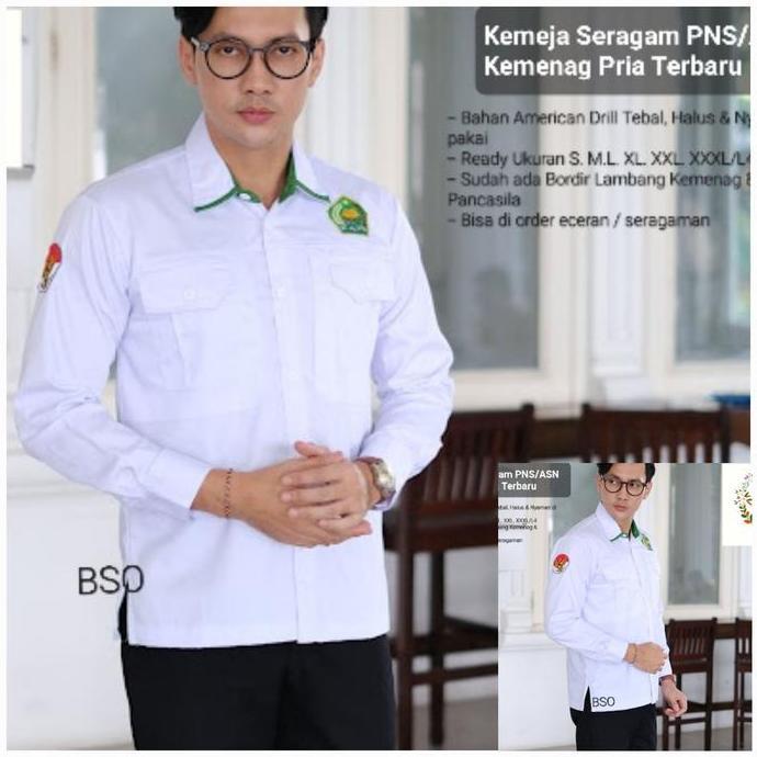 Batik Solo Ori Baju Seragam Kemenag Pria Terbaru 2025. Kemeja Kemenag Pria Terbaru Bisa Codseragam P