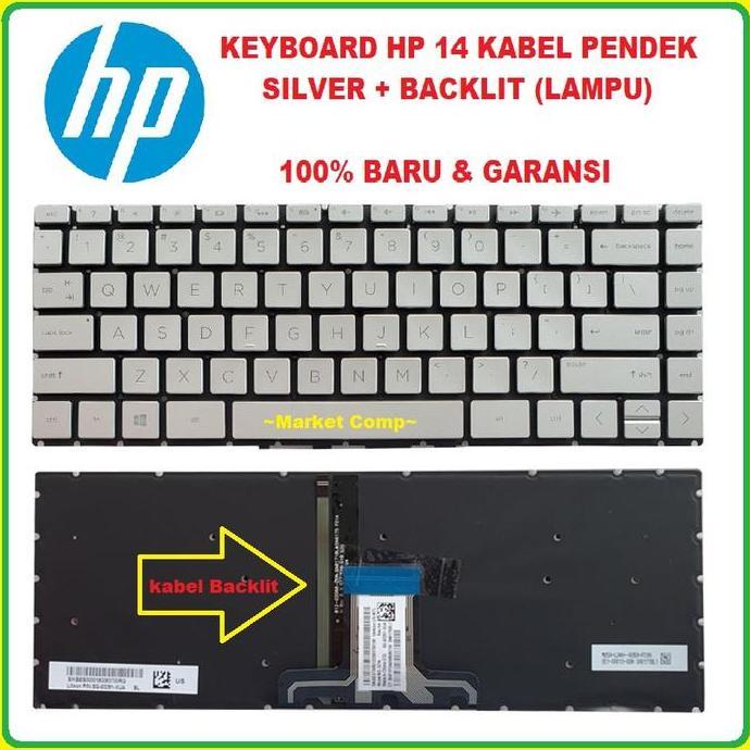 Keyboard Laptop Hp 14S Dq 14S-Dq0510Tu 14S-Dq2614Tu 14S-Dq2054Tu Baru