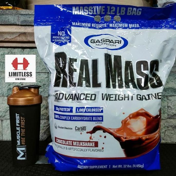 Gaspari Real Mass Gainer 12 Lbs Lb 12Lb Realmass Gain Bpom Susu Fitnes