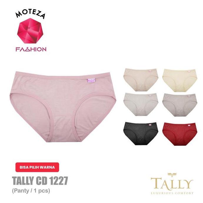 Tally Celana Dalam Wanita - CD 1227 - Katun Bamboo Low Rise Mini | Motif Polos | Dewasa