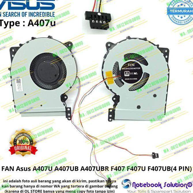 Fan Kipas Cooling Fan Laptop Asus A407 X407 X507 X407M X407U X507M