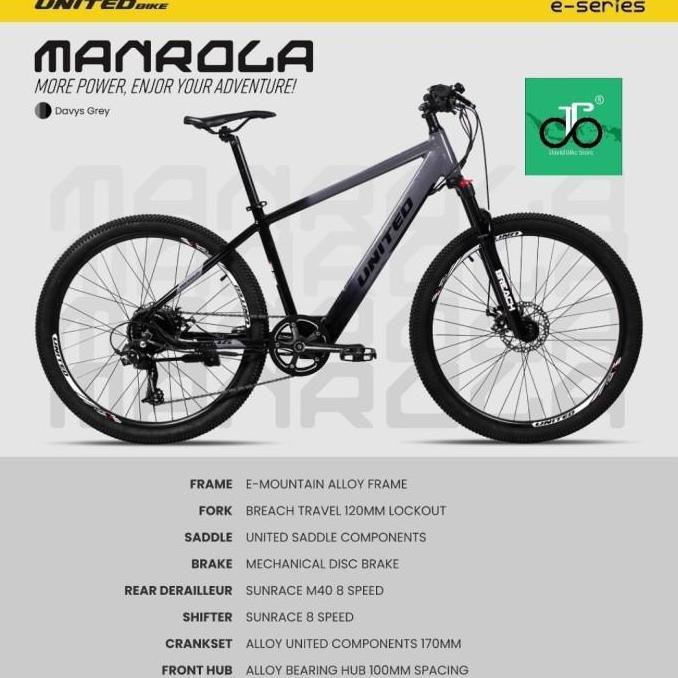 Terlaris Sepeda Mtb 27.5" E-Bike Mtb Manrola 2025 Terbaru
