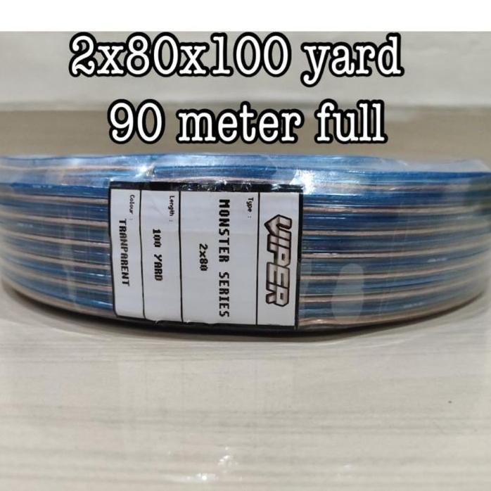 Kabel Transparan / Kabel Audio / Kabel Listrik Viper 90 Meter Full ( 100 Yard)