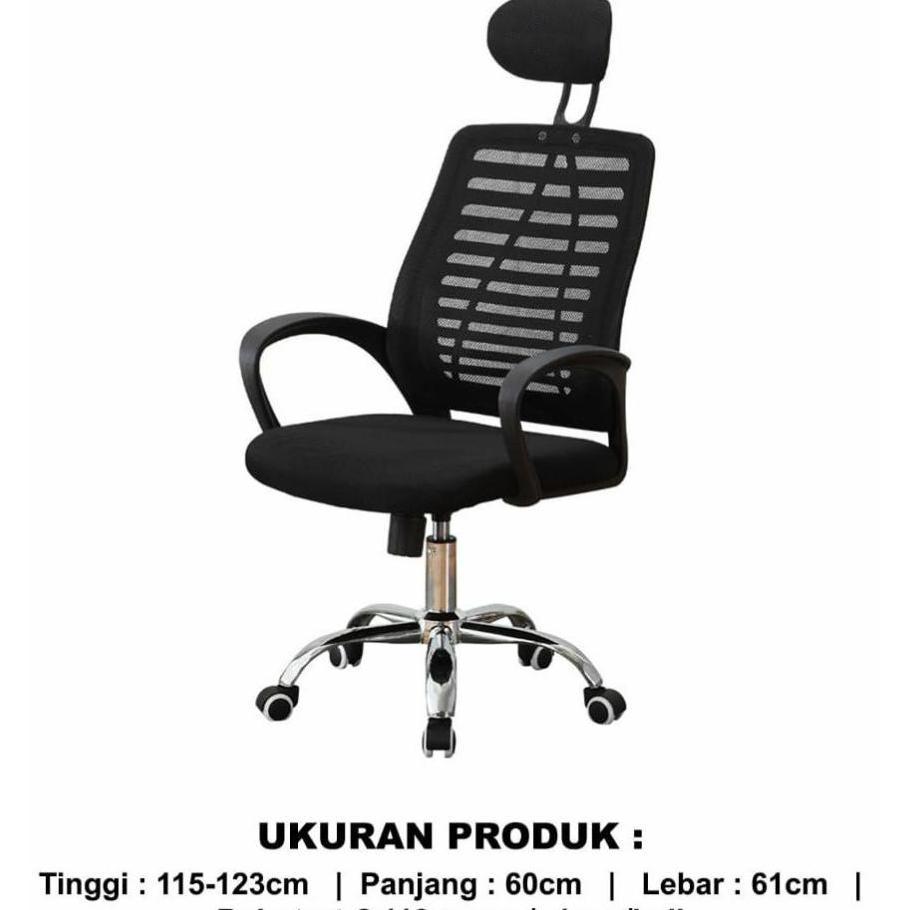 Kursi Jaring Headrest Kantor